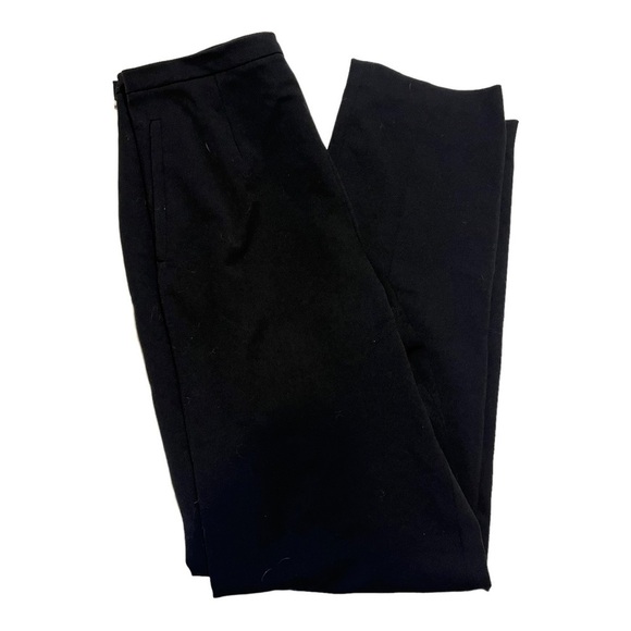 Max Mara Black Wool Plus Lycra Side Zip Pants - Picture 1 of 7